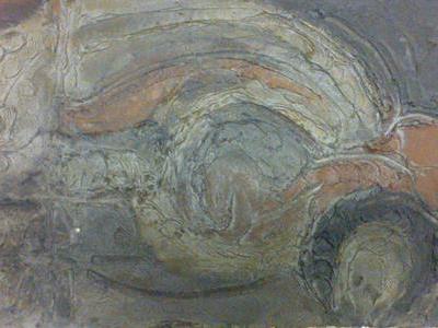 Quadro materico di Venino Naldi