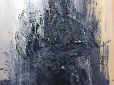 Quadro materico di Venino Naldi